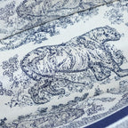 Dior Book Tote Toile de Jouy Handbag Navy Ivory Canvas — view 7