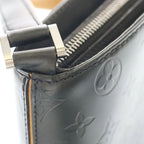 Louis Vuitton Monogram Matte Alston Shoulder Bag Metallic Gray Leather Silver — view 7