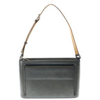 Louis Vuitton Monogram Matte Alston Shoulder Bag Metallic Gray Leather Silver