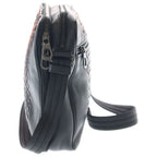 Bottega Veneta Intrecciato Shoulder Bag Black Orange Leather — view 3