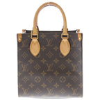 Louis Vuitton Monogram Sac Plat Bb2 Way Shoulder Bag Brown Leather Gold — view 2