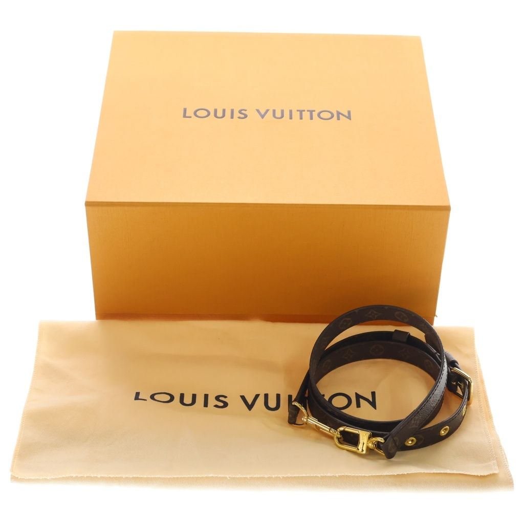 Louis Vuitton Monogram Sac Plat Bb2 Way Shoulder Bag Brown Leather Gold — view 9