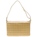 Chanel Choco Bar Shoulder Bag Beige Leather Gold — view 2