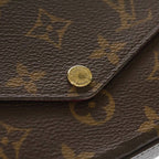 Louis Vuitton Monogram Pochette Felicie Shoulder Bag Brown Leather — view 6