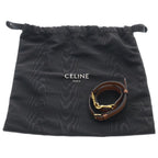 Celine Triomphe Small Boston Bag 2-Way Mini Bag Brown Leather Gold — view 8