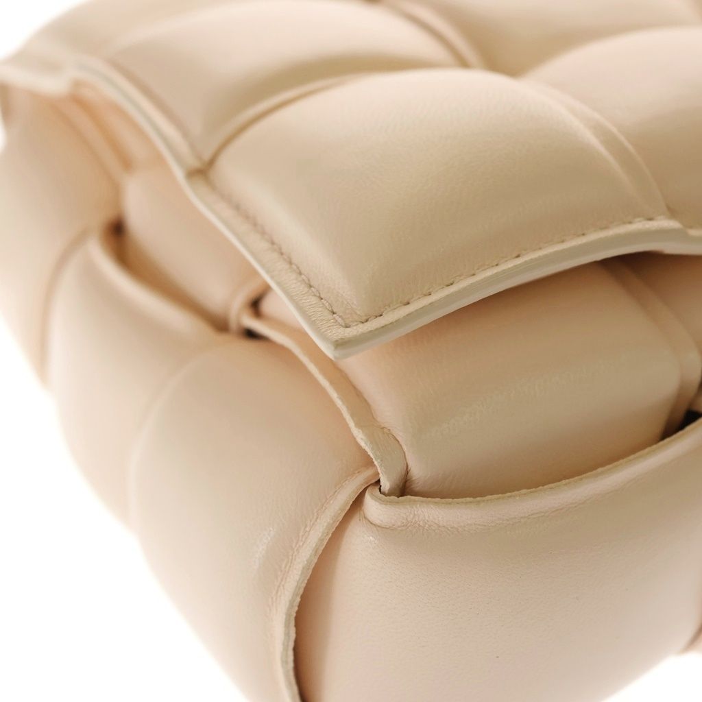 Bottega Veneta Padded Cassette Shoulder Bag Light Pink Leather Gold — view 5