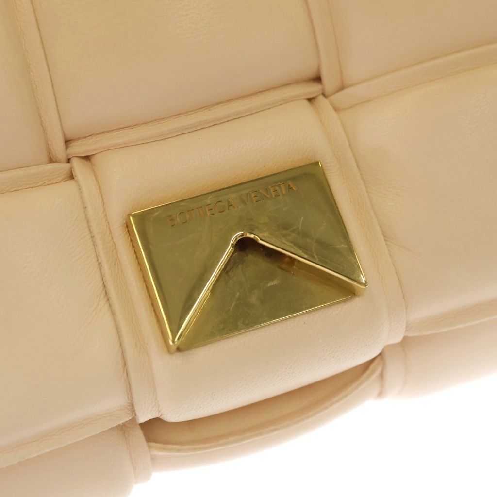 Bottega Veneta Padded Cassette Shoulder Bag Light Pink Leather Gold — view 6