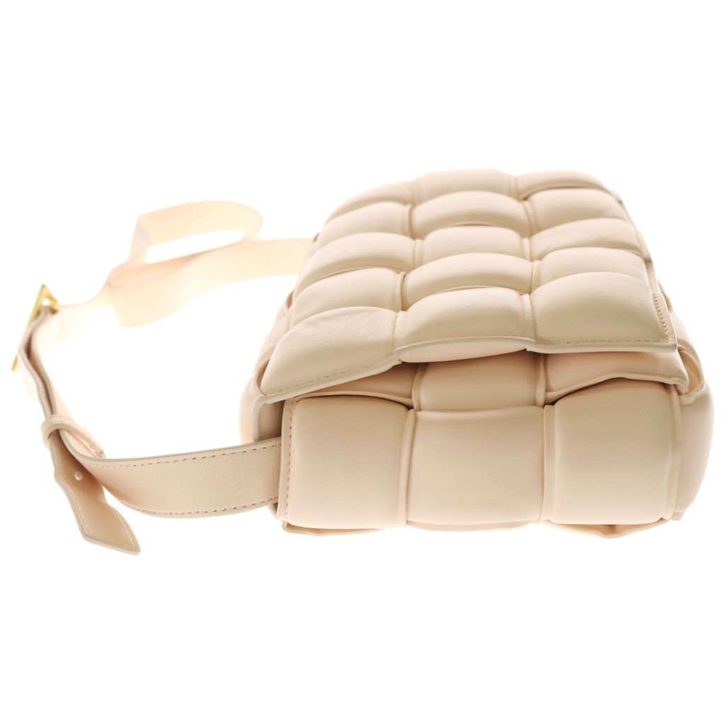 Bottega Veneta Padded Cassette Shoulder Bag Light Pink Leather Gold — view 3