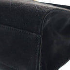 Chanel 2.55 Quilted Suede Leather Handbag Black — view 6