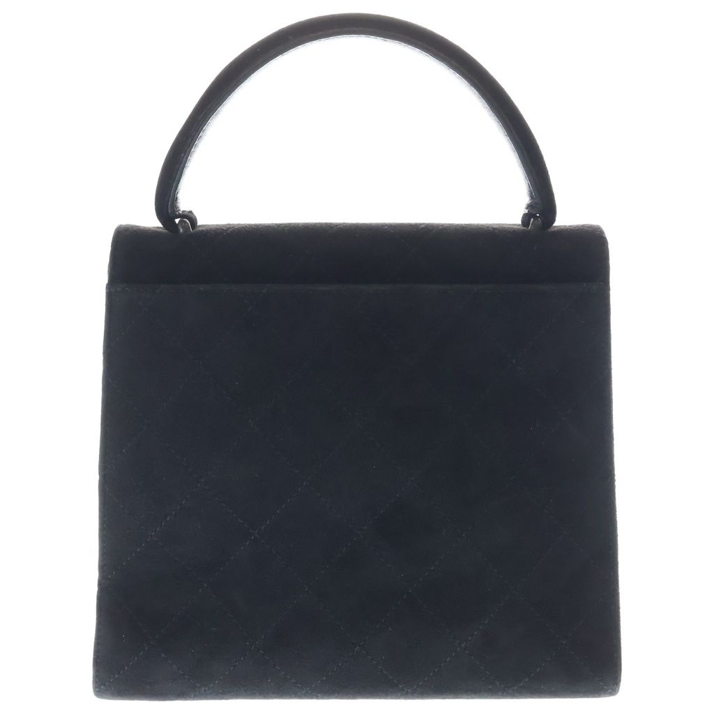 Chanel 2.55 Quilted Suede Leather Handbag Black — view 2