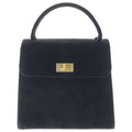 Chanel 2.55 Quilted Suede Leather Handbag Black