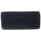 Chanel 2.55 Quilted Suede Leather Handbag Black — view 4