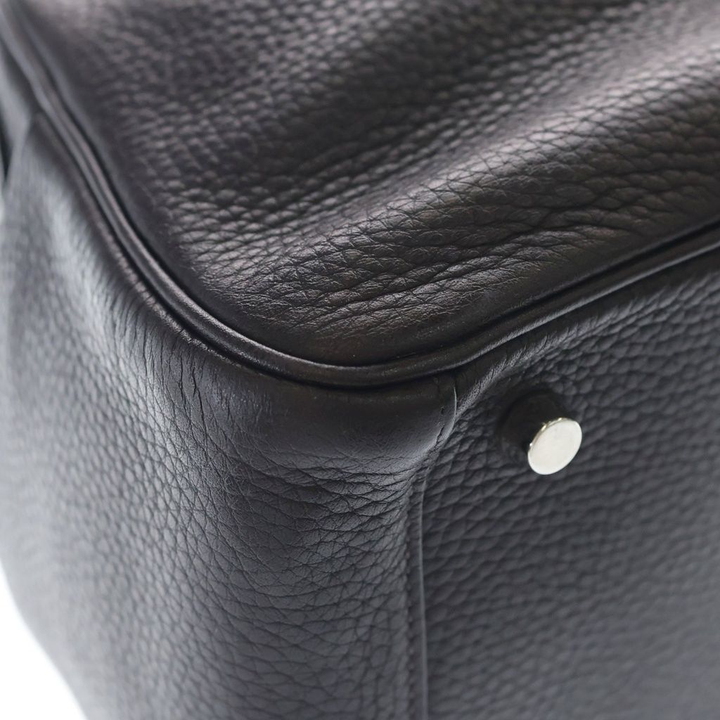 Hermes Lindy 26 Purple Taurillon Clemence 2-Way Bag Silver — view 5