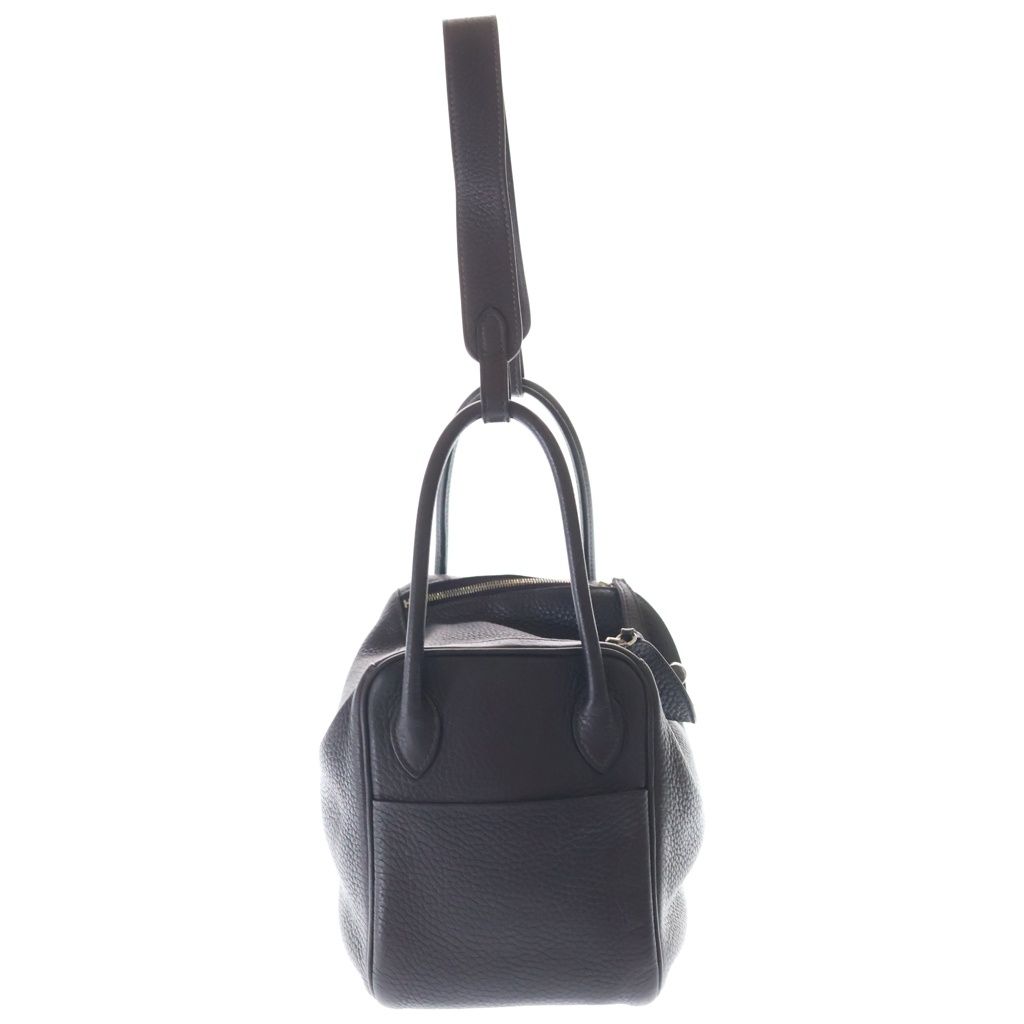 Hermes Lindy 26 Purple Taurillon Clemence 2-Way Bag Silver — view 3
