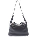 Hermes Lindy 26 Purple Taurillon Clemence 2-Way Bag Silver — view 2