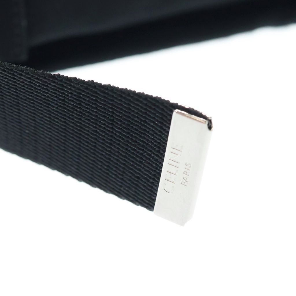 Celine Logo Trekking Mobile Pouch Shoulder Bag Nylon Black — view 6