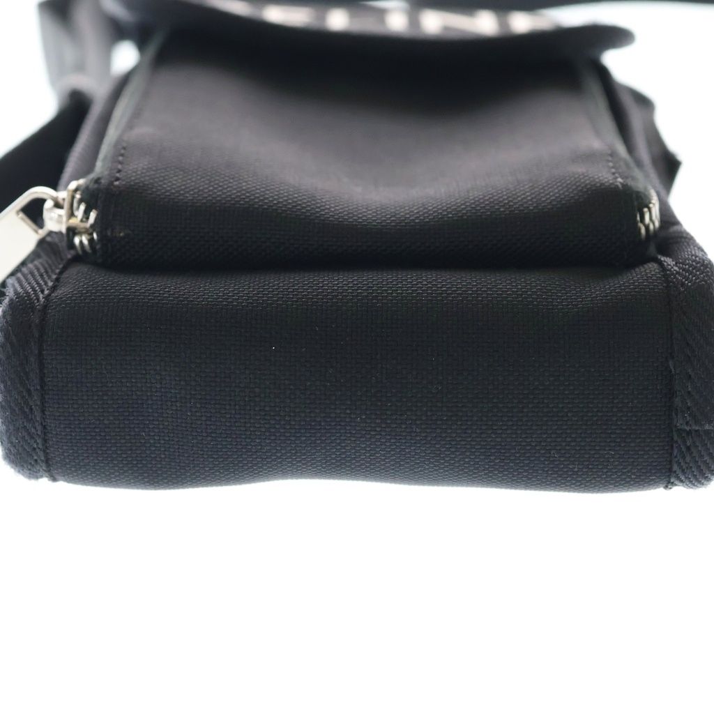 Celine Logo Trekking Mobile Pouch Shoulder Bag Nylon Black — view 4