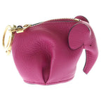 Loewe Motif Leather Coin Purse Key Holder Pink — view 2