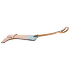 Hermes Paddock Bot Vo Batra Veau Swift Boots Motif Bag Charm Natural Sable Blue — view 4