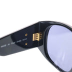 Chanel CC Logo Quilted Sunglasses Eyewear Color Lens Black Gold — view 4