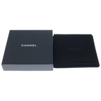 Chanel CC Logo Faux Pearl Rhinestone Leather Chain Necklace Choker Silver — view 6
