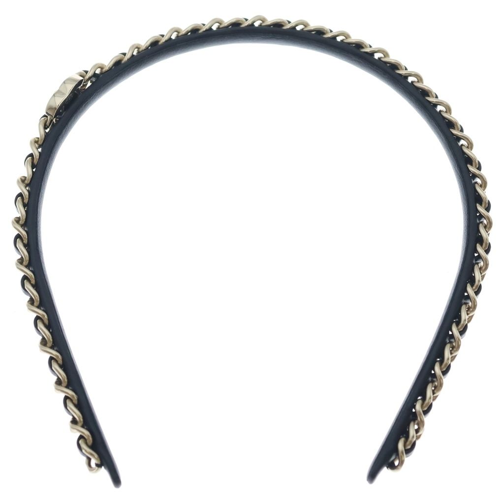 Chanel CC Logo Headband CC Chain Decoration 21 — view 5