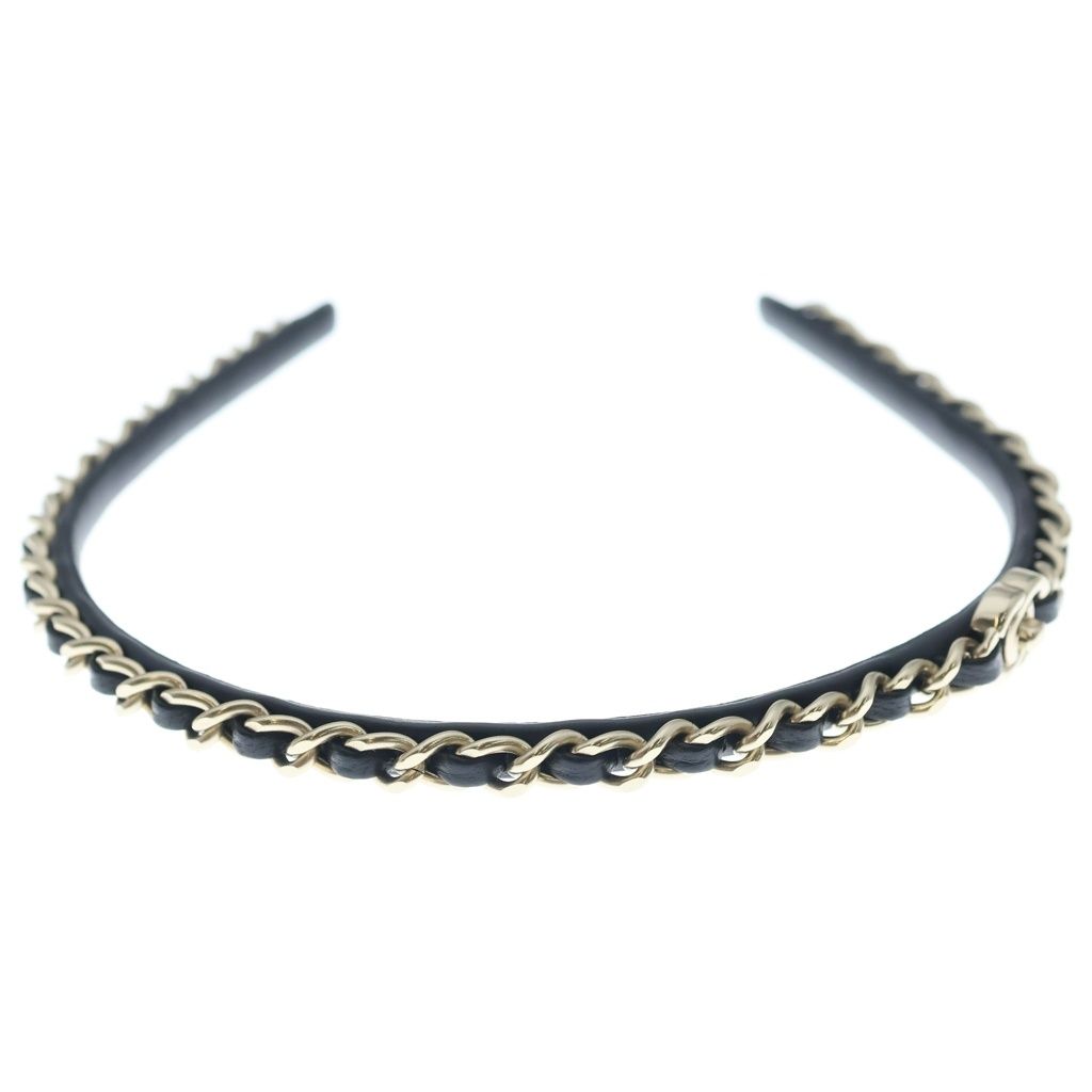 Chanel CC Logo Headband CC Chain Decoration 21 — view 4