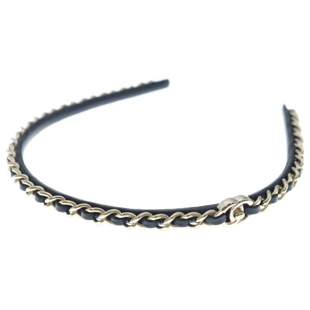 Chanel CC Logo Headband CC Chain Decoration 21