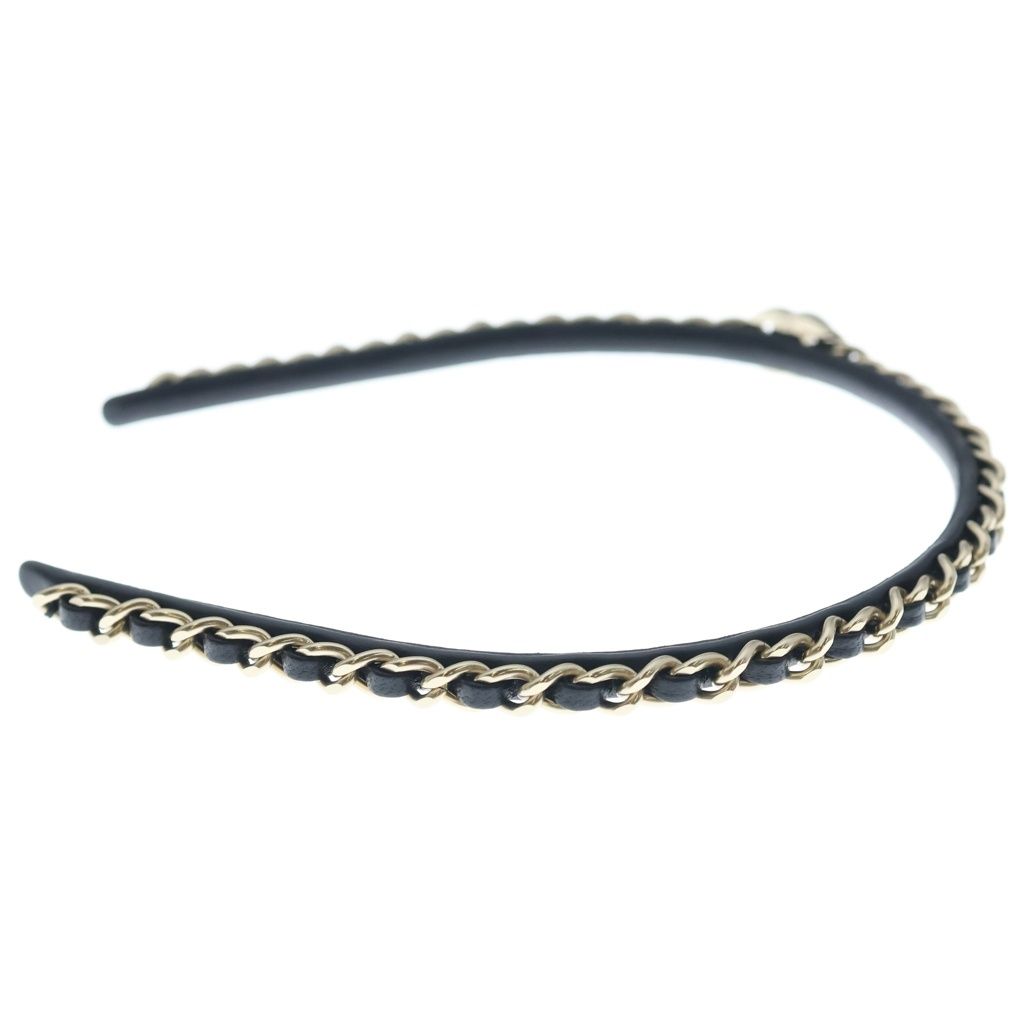 Chanel CC Logo Headband CC Chain Decoration 21 — view 3