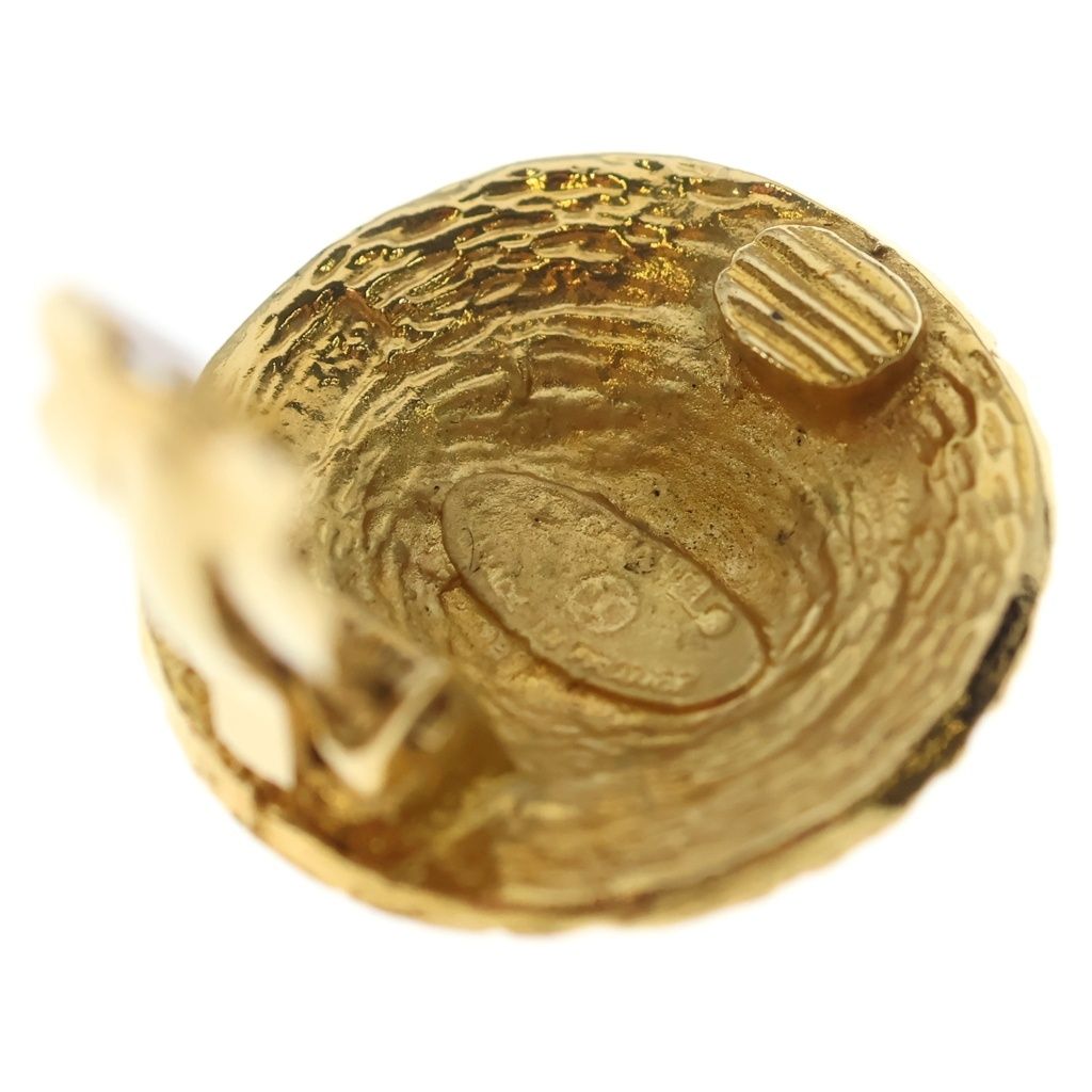 Chanel CC Logo Vintage Circle Earrings Gold — view 5