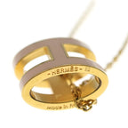 Hermes Mini Pop Necklace Rose Dragee Pink Gold — view 5