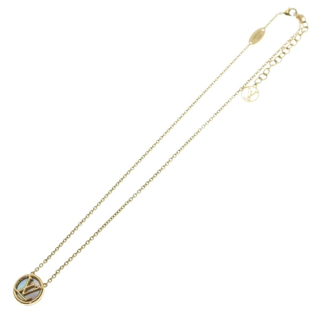 Louis Vuitton Collier L to Mother of Pearl Pendant Gold — view 2