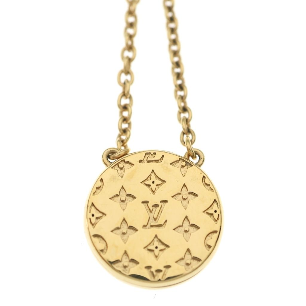 Louis Vuitton Collier L to Mother of Pearl Pendant Gold — view 5