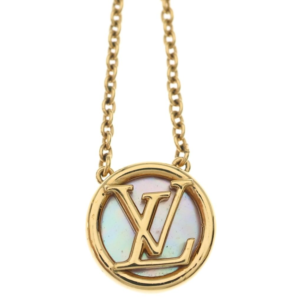 Louis Vuitton Collier L to Mother of Pearl Pendant Gold — view 3