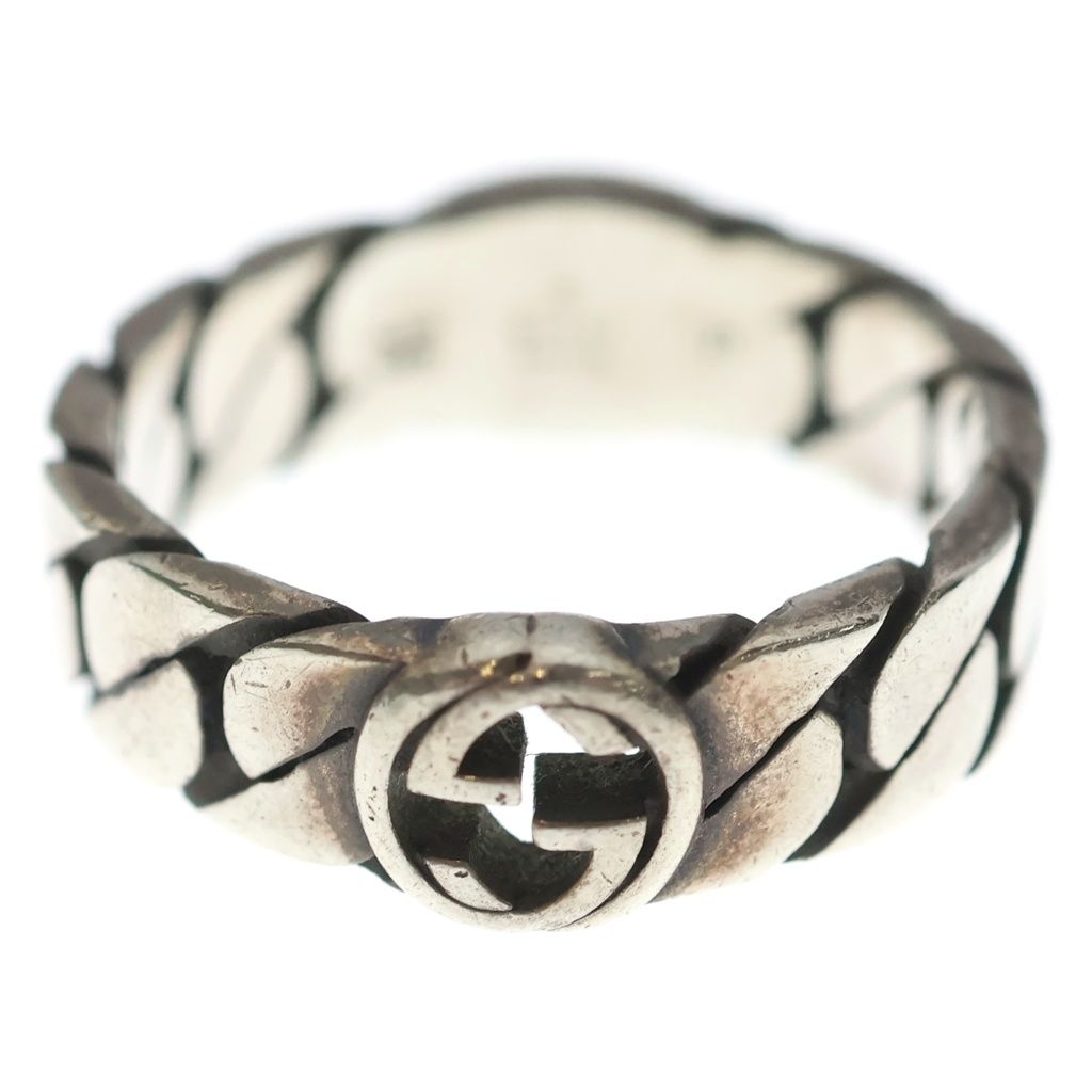 Gucci Interlocking Chain Ring Silver