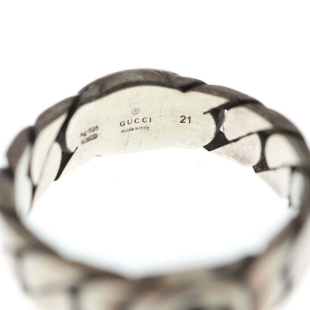 Gucci Interlocking Chain Ring Silver — view 5