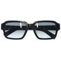 Prada Acetate Frame Side Logo Square Sunglasses Black Eyewear