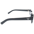 Prada Acetate Frame Side Logo Square Sunglasses Black Eyewear