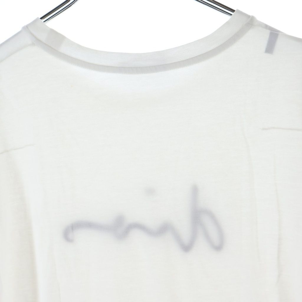Dior Logo Embroidered Front Embroidery Short Sleeve T-Shirt White — view 4