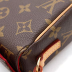 Louis Vuitton Monogram Recital Leather Handbag Brown — view 6