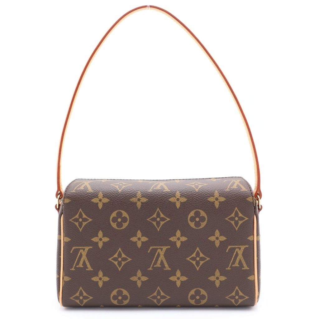 Louis Vuitton Monogram Recital Leather Handbag Brown — view 2