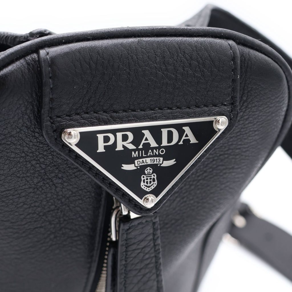 Prada Backpack Vitello Daino Leather Black — view 8