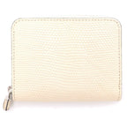 Louis Vuitton Exotic Zippy Coin Purse Leather Mini Wallet Case Silver Gold