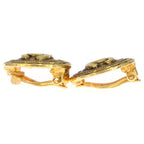 Chanel CC Logo Round Earrings Gold — view 3