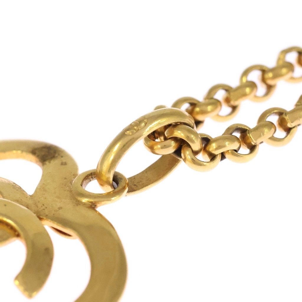 Chanel CC Logo Necklace Gold