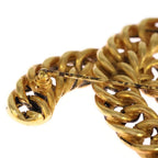 Chanel CC Logo Chain Brooch Pin Badge Gold — view 6
