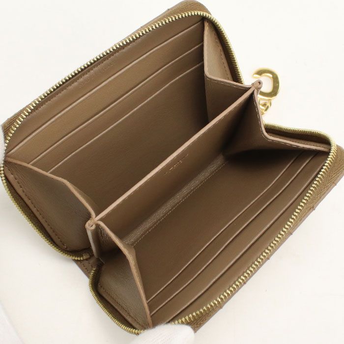 Celine Compact Zip Wallet C Charm Coin Purse Calf — view 3