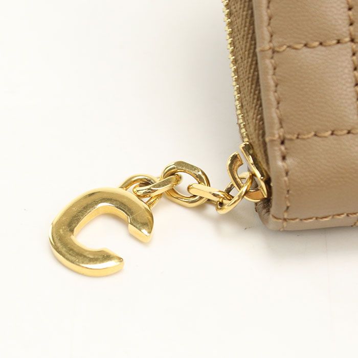 Celine Compact Zip Wallet C Charm Coin Purse Calf — view 5