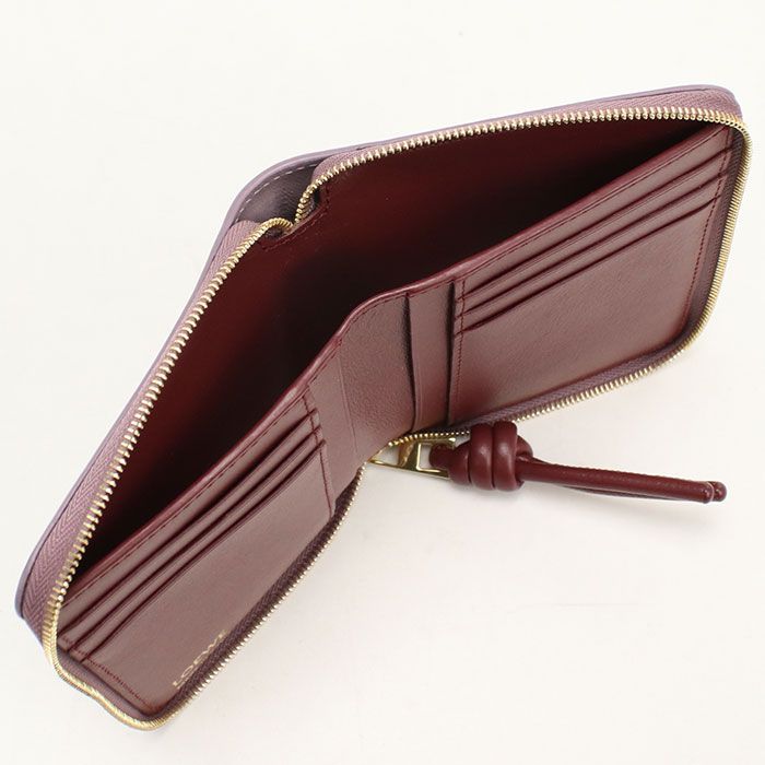 Loewe Compact Zip Wallet Knot Zip Around Fold Calf — view 4