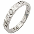 Gucci Icon Heart Ring 18k White Gold Diamond